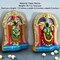 Perumal Thayar Padmavati Devi Tirupati Balaji Venkateshwara Swami Hand Painted Indian Traditional Gifting Item Navaratri Golu Dolls (7.2 Inches)
